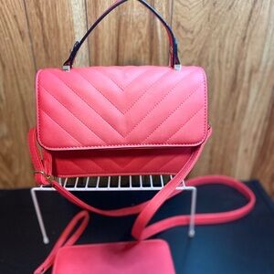 Elegant Pink Quilted Handbag